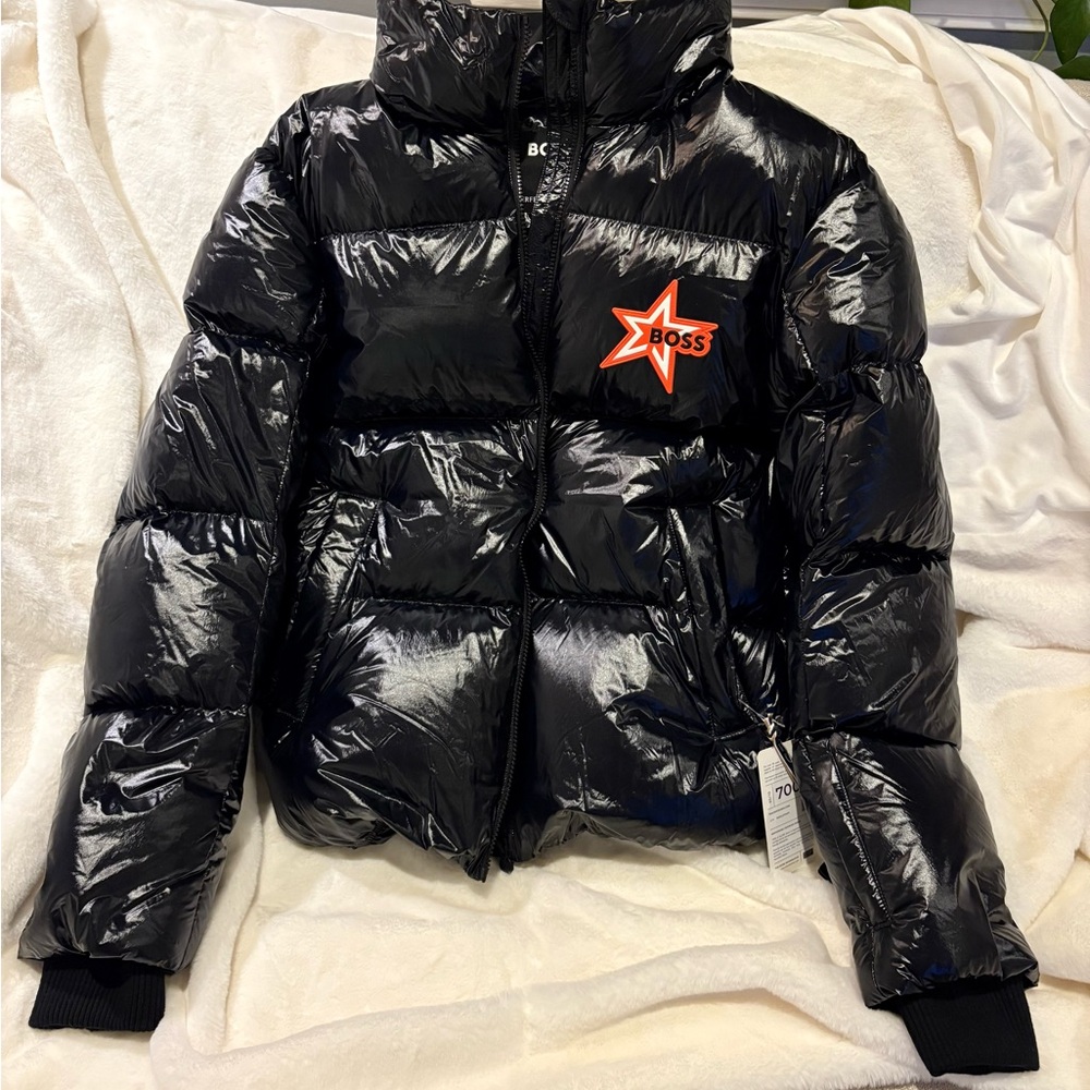 Boss Shiny Black Down Ski Jacket